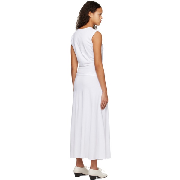  르메르 LEMAIRE White Belted Midi Dress 231646F054005