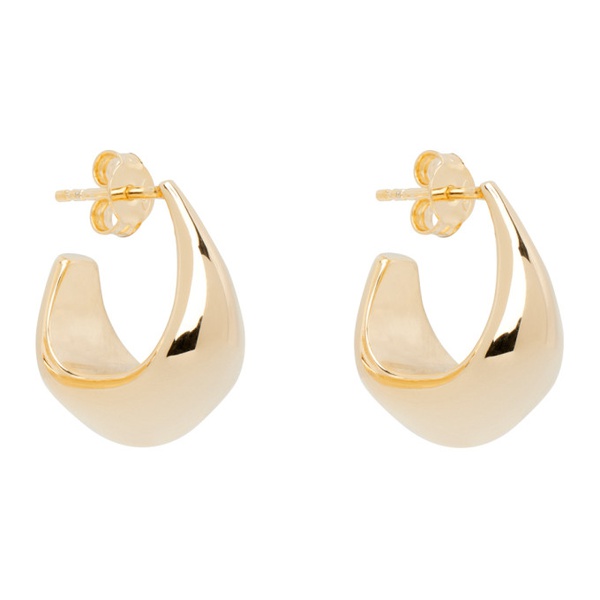  르메르 LEMAIRE Gold Curved Mini Drop Earrings 232646F022003