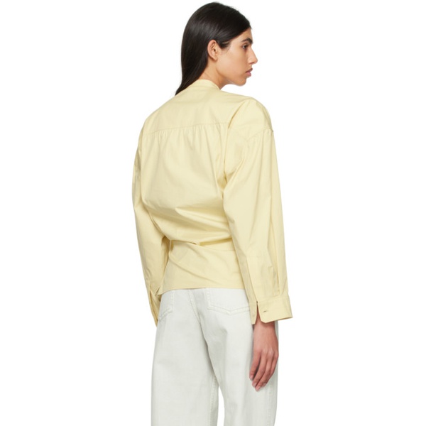  르메르 LEMAIRE Yellow Twisted Shirt 231646F109026