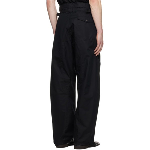  르메르 LEMAIRE Black 3D Trousers 241646M191006