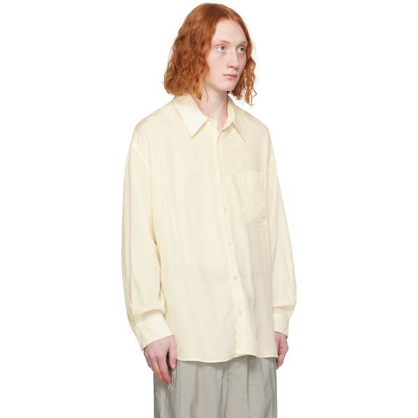  르메르 LEMAIRE 오프화이트 Off-White Patch Pocket Shirt 241646M192027