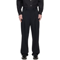 르메르 LEMAIRE Black Pleated Trousers 231646M191053
