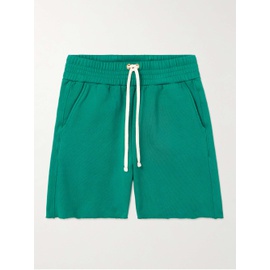 LES TIEN Straight-Leg Garment-Dyed Cotton-Jersey Drawstring Shorts 1647597314979370