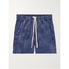 LES TIEN Yacht Straight-Leg Garment-Dyed Cotton-Jersey Drawstring Shorts 1647597314979357