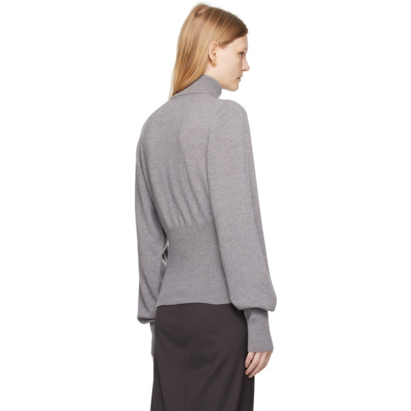  로우 클래식 LOW CLASSIC Gray Extended Sleeve Sweater 232666F099000
