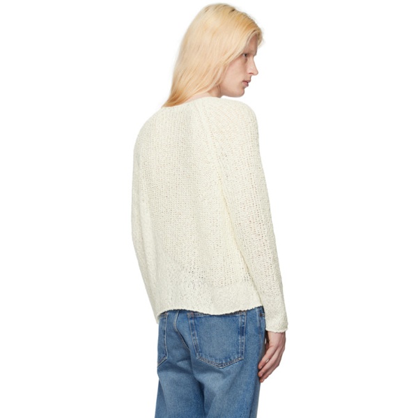  로우 클래식 LOW CLASSIC 오프화이트 Off-White Raglan Sleeve Sweater 241666M201000