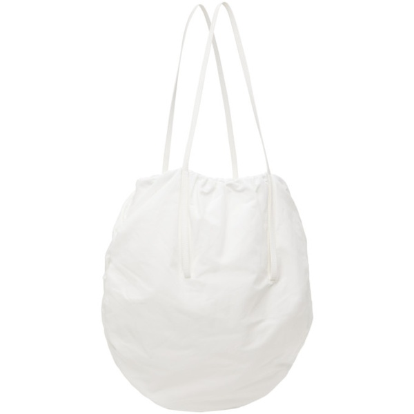  로우 클래식 LOW CLASSIC White Shirring String Bag 241666F048000