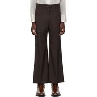 로우 클래식 LOW CLASSIC Brown Wide Trousers 241666M191001