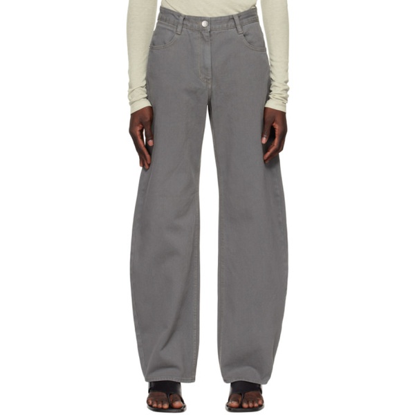  로우 클래식 LOW CLASSIC Gray Cocoon Fit Jeans 231666M186001