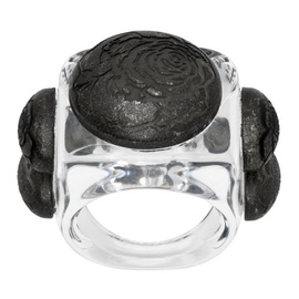 La Manso Transparent Old Silver Ring 241913F024004