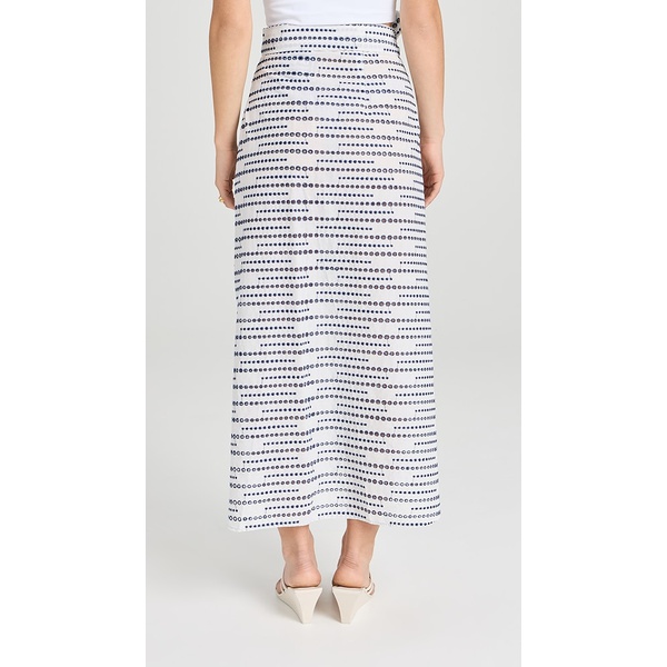  La Vie Style House Textured Maxi Wrap Skirt LAVST30005