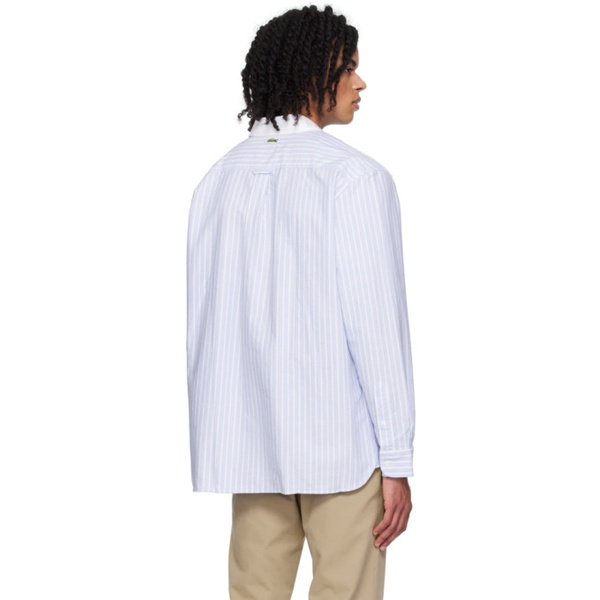 라코스테 라코스테 Lacoste Blue & White Maxi Croc Shirt 241268M192000