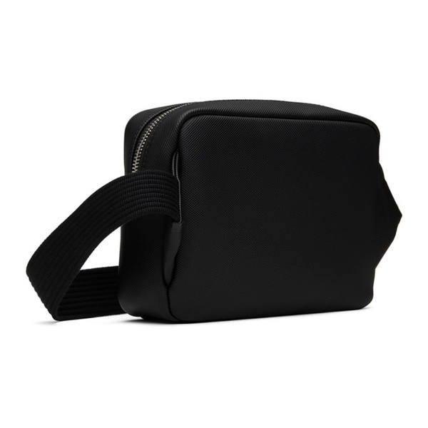 라코스테 라코스테 Lacoste Black Classic Pique Effect Shoulder Bag 241268M170006