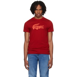 라코스테 Lacoste Red Croc Print T-Shirt 241268M213041