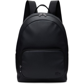 라코스테 Lacoste Black Faux-Leather Backpack 241268M166004