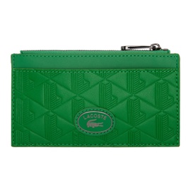 라코스테 Lacoste Green Monogramme Zipped Wallet 241268M164006