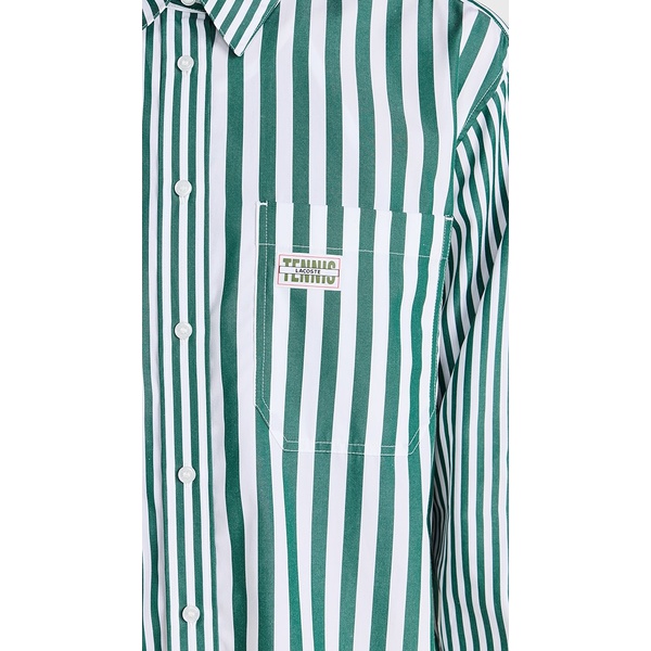  라코스테 Lacoste x Bandier Cotton Striped Regular Fit Buttondown LACBN30034