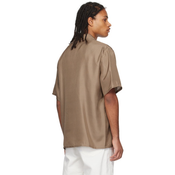  랑방 Lanvin Brown Printed Shirt 232254M192004