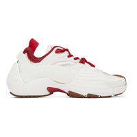 랑방 Lanvin SSENSE Exclusive Red & White Flash-X Sneakers 231254F128030