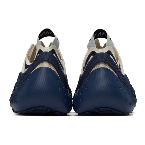 랑방 Lanvin 오프화이트 Off-White & Navy Flash-X Sneakers 231254M237096