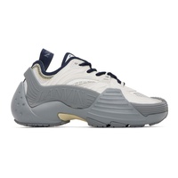 랑방 Lanvin SSENSE Exclusive Gray & Navy Flash-X Sneakers 231254M237068