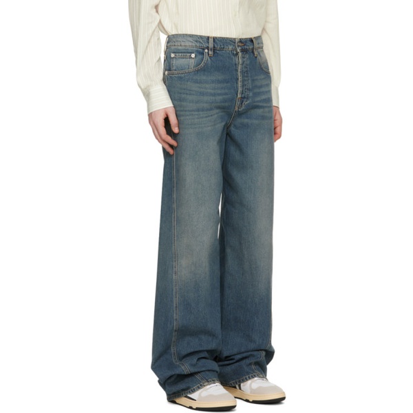 랑방 Lanvin Blue Twisted Jeans 241254M186000