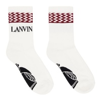 랑방 Lanvin White Curb Socks 241254M220000