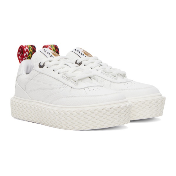  랑방 Lanvin White Curbies Sneakers 231254F128017