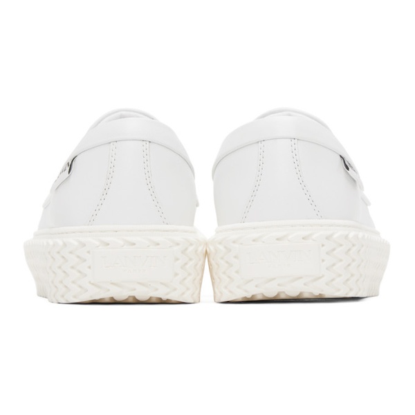  랑방 Lanvin White Curbies Slip-On Sneakers 231254F128016