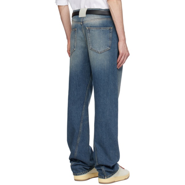  랑방 Lanvin Blue Twisted Jeans 241254M186004