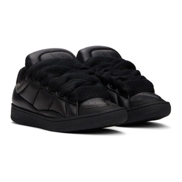  랑방 Lanvin Black Curb XL Sneakers 241254M237015