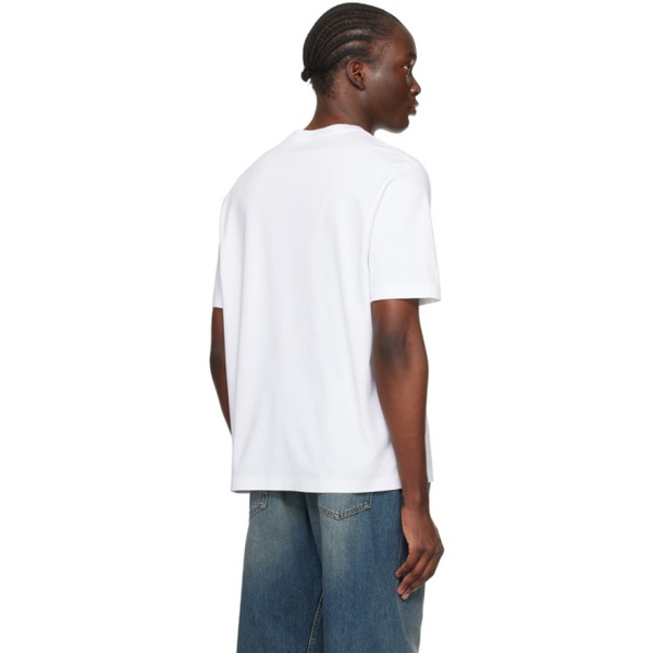  랑방 Lanvin White Oversized T-Shirt 241254M213009