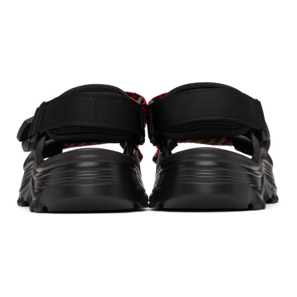  랑방 Lanvin Black 수이코크 Suicoke 에디트 Edition Curb Laces Sandals 232254M234001