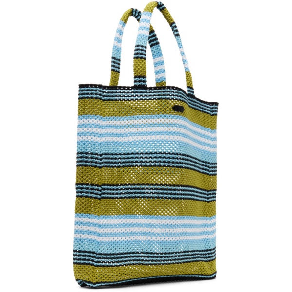  랑방 Lanvin Multicolor Borsa Shopping Crochet Tote 241254M172012