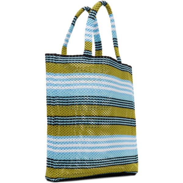  랑방 Lanvin Multicolor Borsa Shopping Crochet Tote 241254M172012