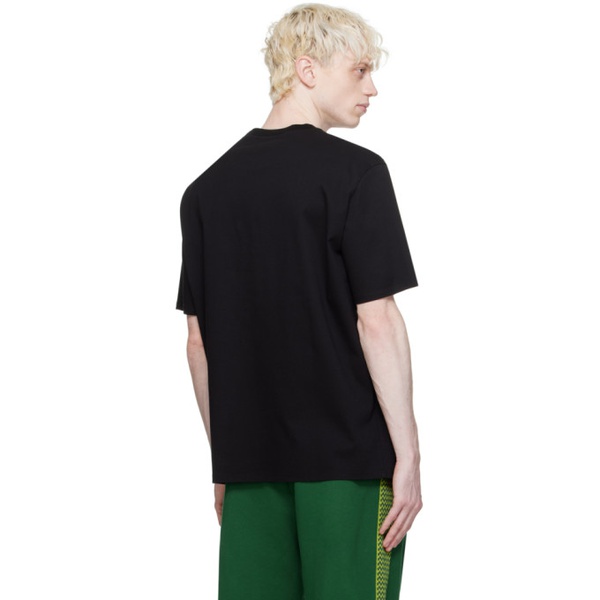  랑방 Lanvin Black Embroidered T-Shirt 241254M213002