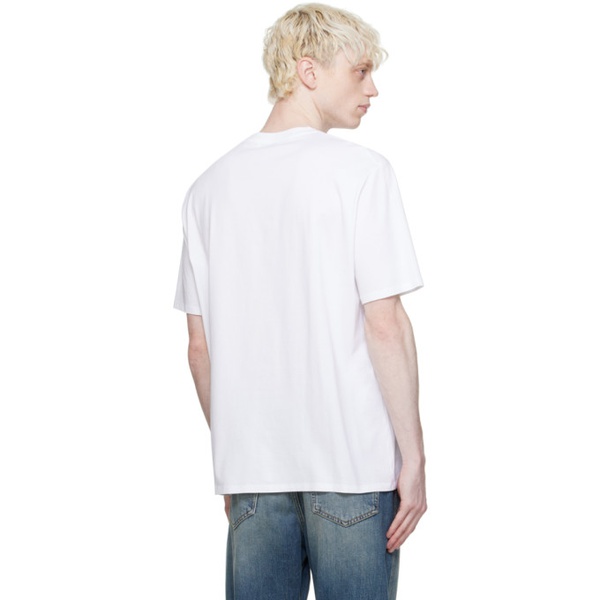  랑방 Lanvin White Patch T-Shirt 241254M213011