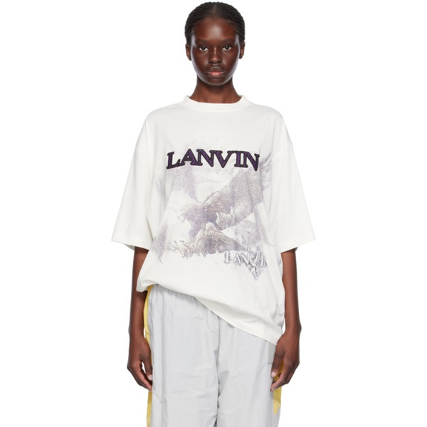  랑방 Lanvin White Future 에디트 Edition T-Shirt 241254F110019