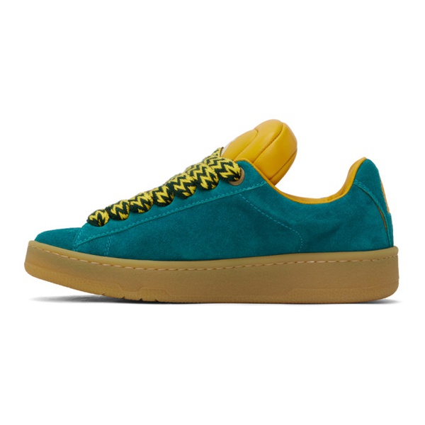  랑방 Lanvin Blue & Yellow Future 에디트 Edition Hyper Curb Sneakers 241254F128032