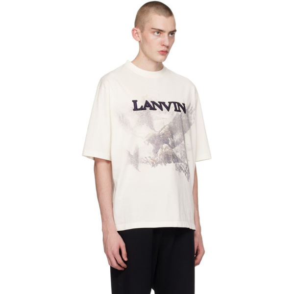  랑방 Lanvin White Future 에디트 Edition T-Shirt 242254M213000