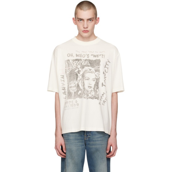  랑방 Lanvin White Future 에디트 Edition T-Shirt 242254M213001
