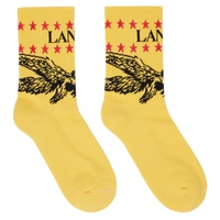 랑방 Lanvin Yellow Future 에디트 Edition Logo Eagle Socks 242254M220000