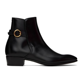 Lardini Black Leather Ankle Boots 241125M228000