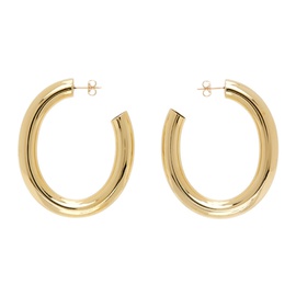 로라 롬바르디 Laura Lombardi Gold Curve Earrings 232253F022001