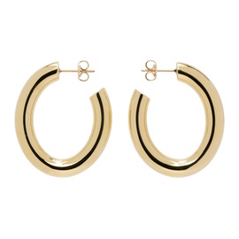 로라 롬바르디 Laura Lombardi Gold Mini Curve Earrings 241253F022002