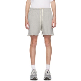 Les Tien Gray Lightweight Shorts 232548M193010