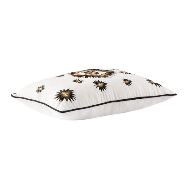  Les-Ottomans White Embroidered Eye Cushion Case 232112M625004