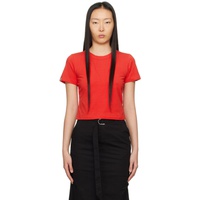 Lesugiatelier Red Cropped T-Shirt 241732F110003