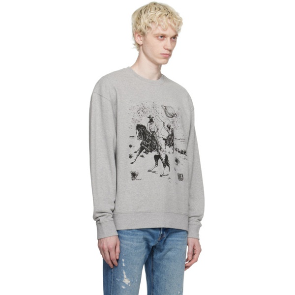  리바이스S Gray Printed Sweatshirt 241099M204000