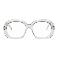 로에베 LOEWE Gray Curvy Glasses 241677M133009